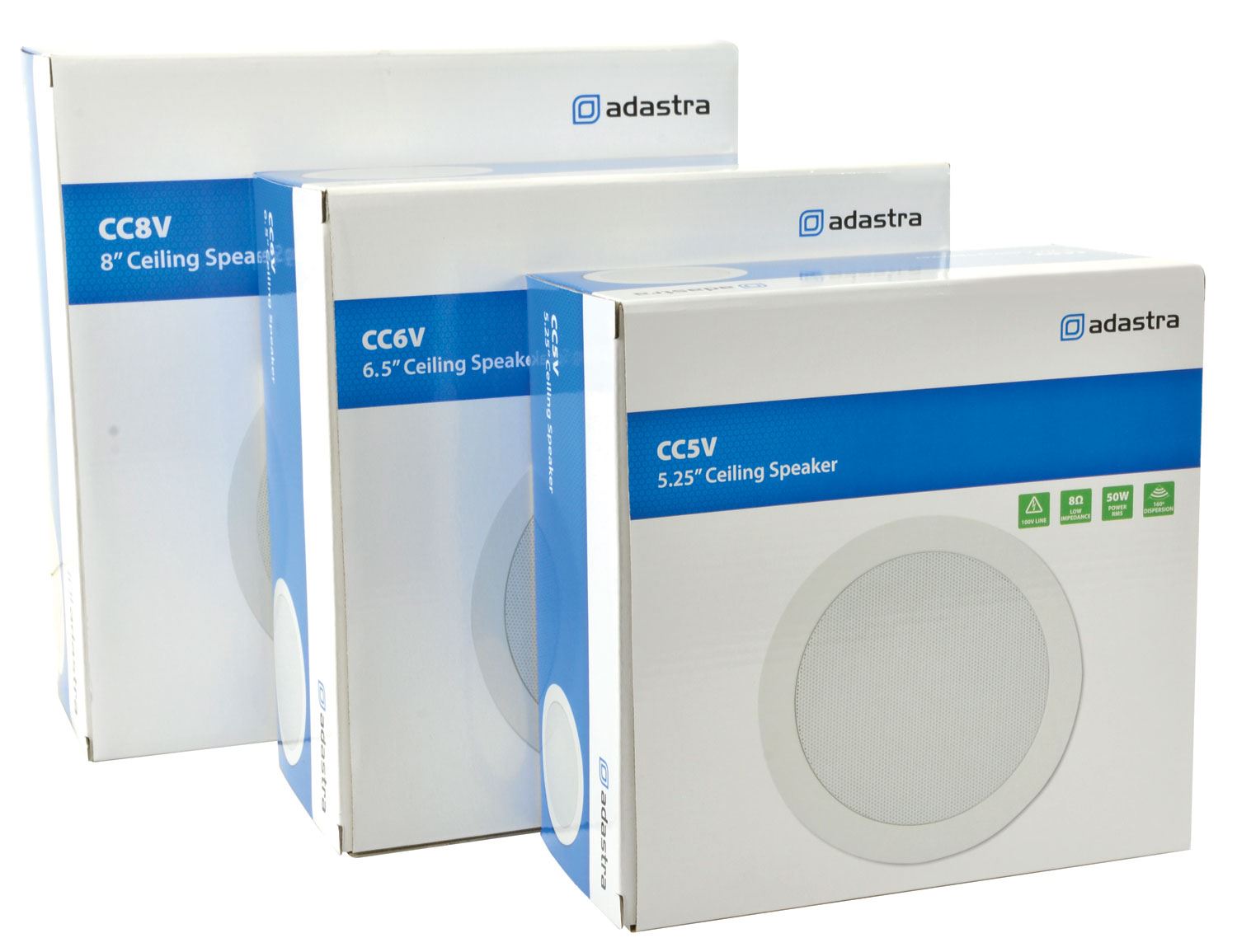 Adastra CC5V 100V 5.25" 2 Way Ceiling Speaker with Control