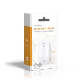 Nedis Mouse | Wired | 1000 dpi | Number of buttons: 3 | Both Handed