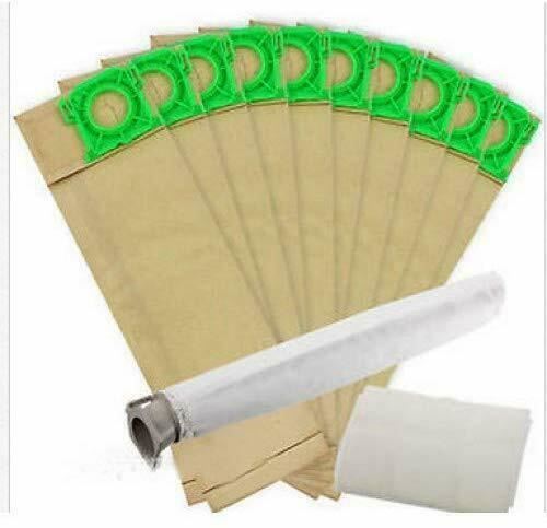 Dust Bags and Filters for Sebo Vacuum Cleaners Pack with 2 Filters, Set of 10