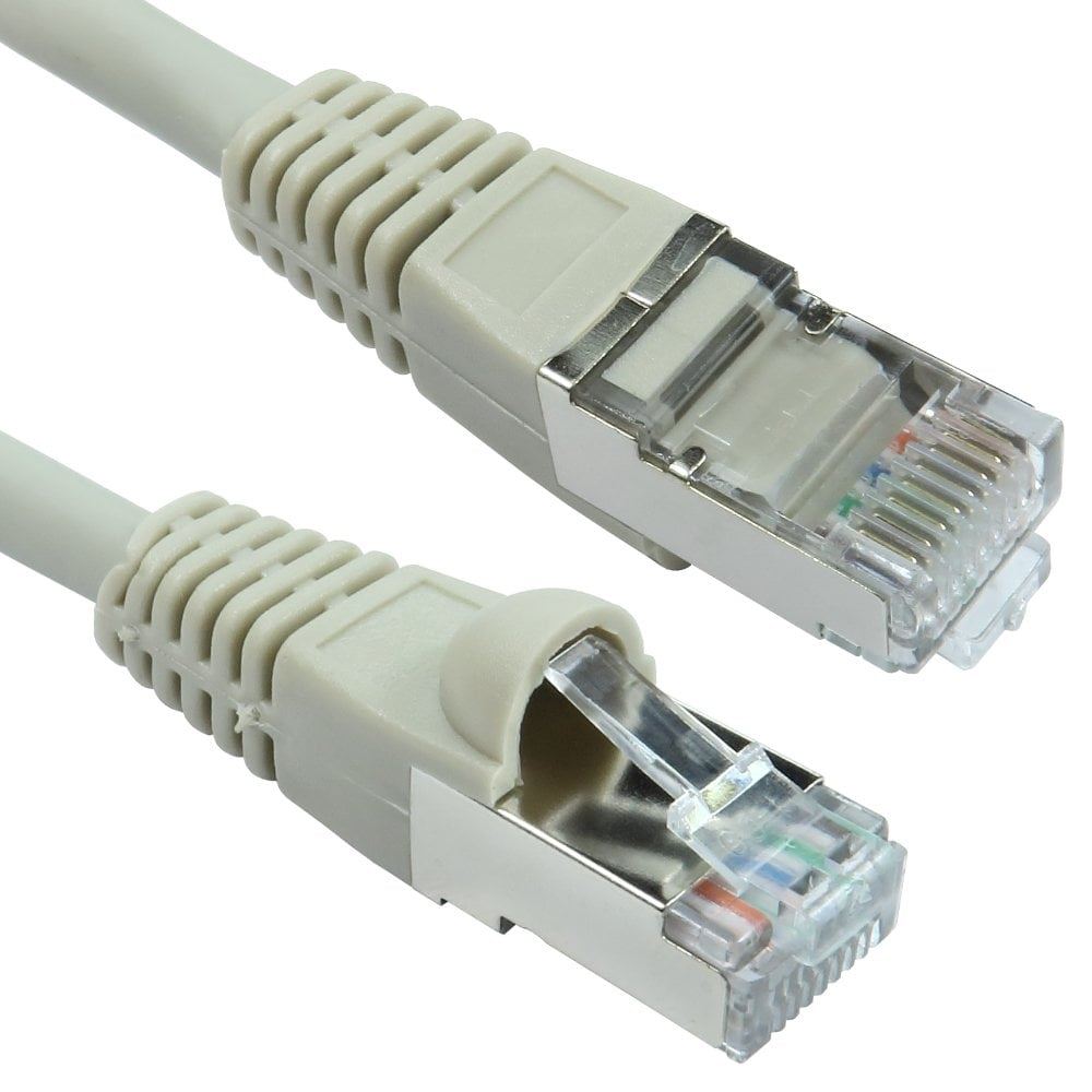 Ex-Pro 15cm (0.15m) Cat6 High Grade 26AWG Patch Cables for 1U Patching - Grey