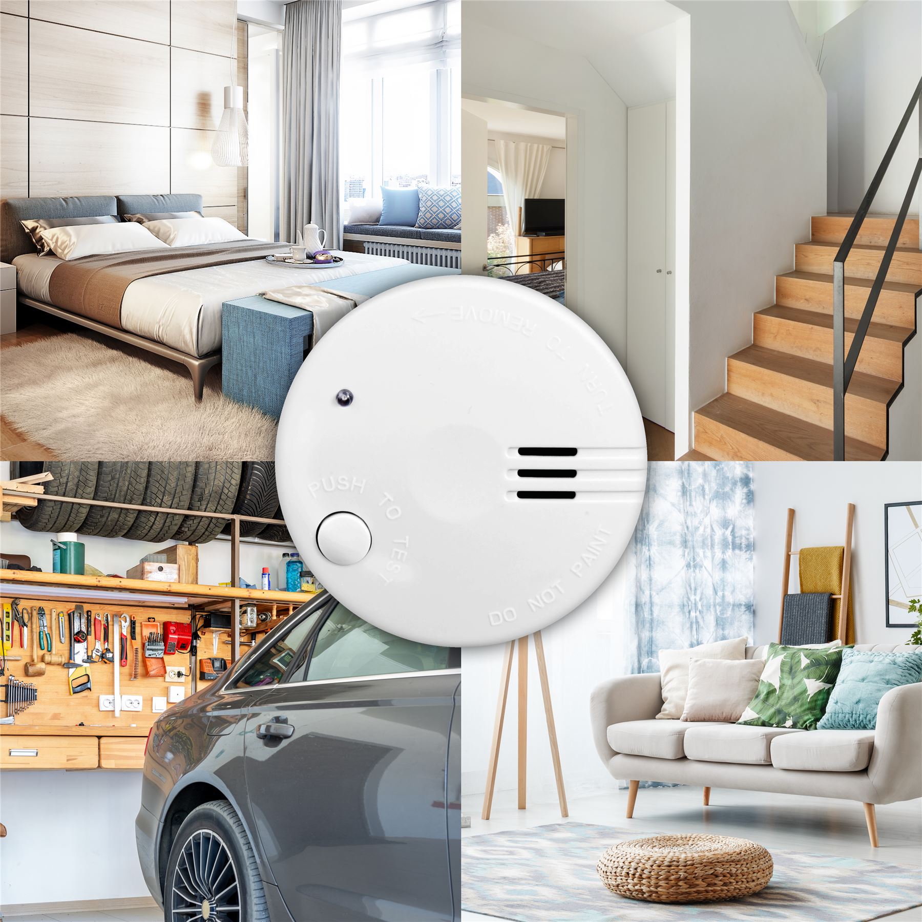 Alecto SA100 Mini Smoke detector | >85 dB | 5 Year Battery Included | EN14604:2005/AC:2008 | White