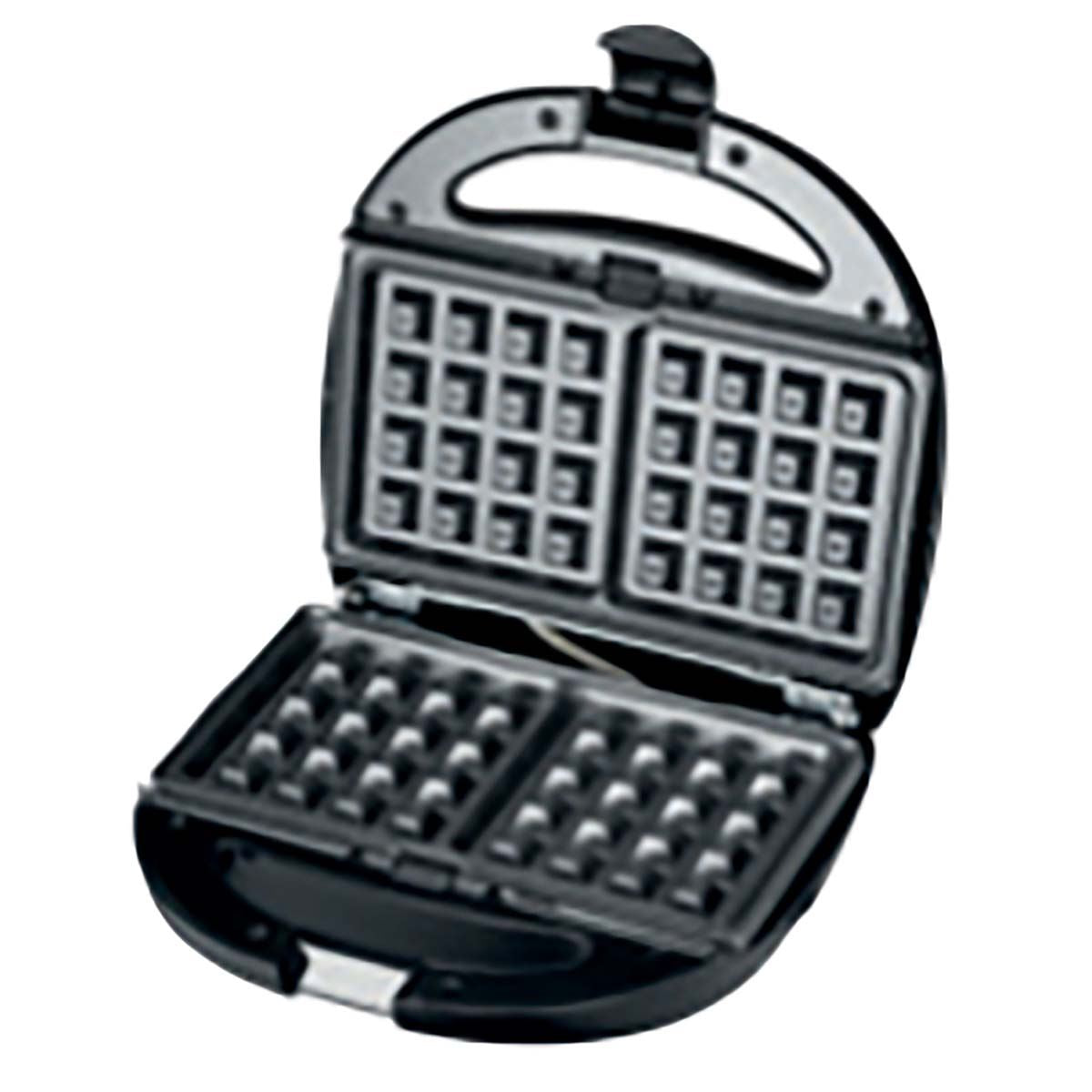 MELISSA Series Sandwich Maker - 3 Plate Sets for Paninis, Sandwiches, and Waffles, Nonstick Grill Plates, Cut-and-Seal, 850W Power, Black