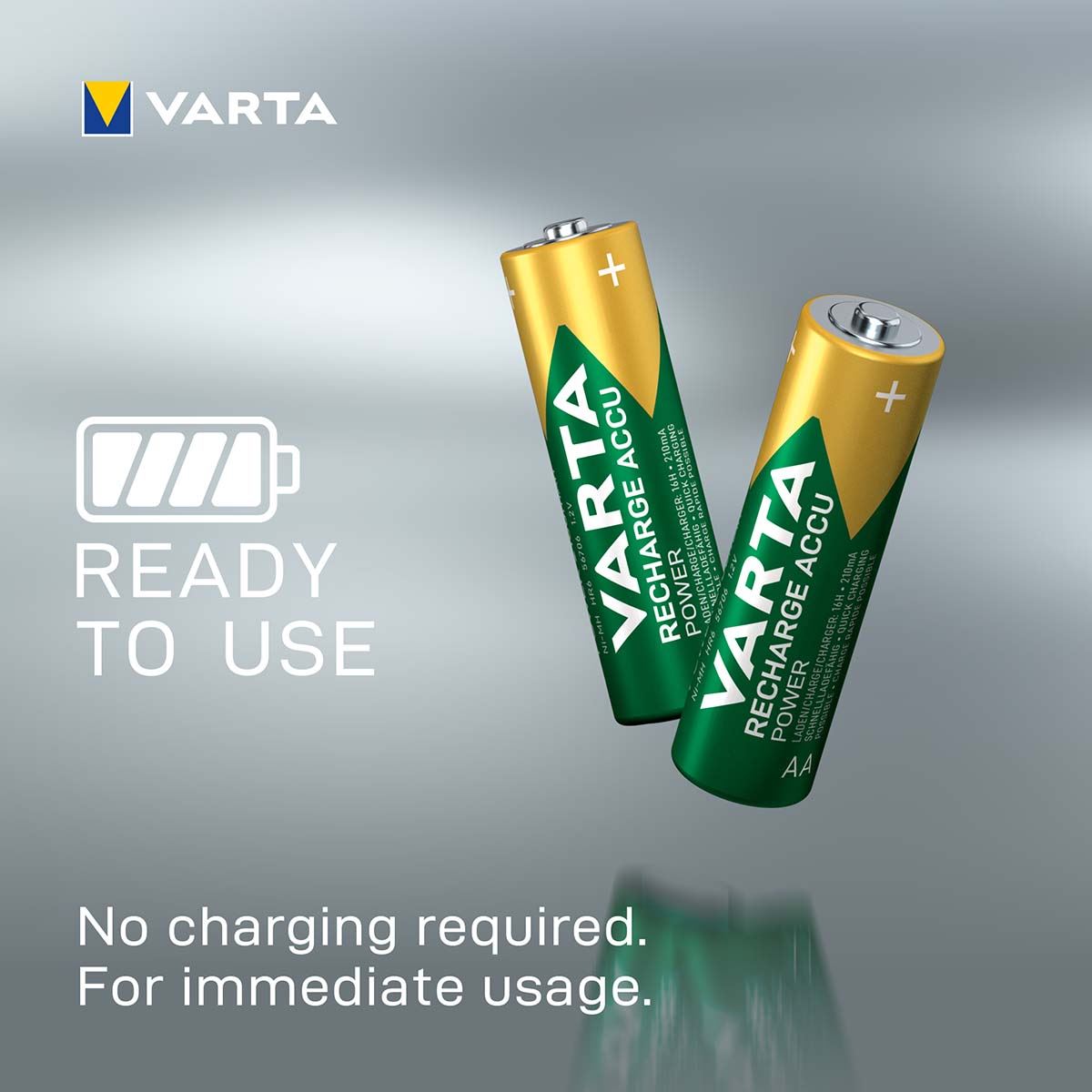 Varta AA Rechargeable NiMH Battery | 1.2 V 2500 mAh 4-Blister
