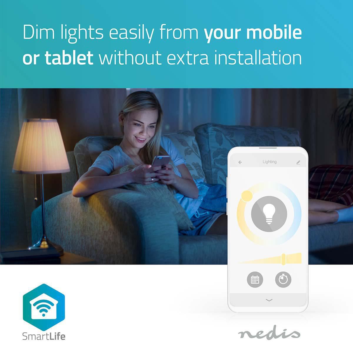 Nedis SmartLife LED Bulb | Wi-Fi | GU10 | 330 lm | 4.5 W | Warm White | 2700 K | Android™ / IOS | PAR16 | 1 pcs