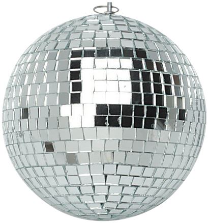 Mirror Ball 15cm 150mm 6" Gold Sparkling Disco Lights Halloween Xmas Party