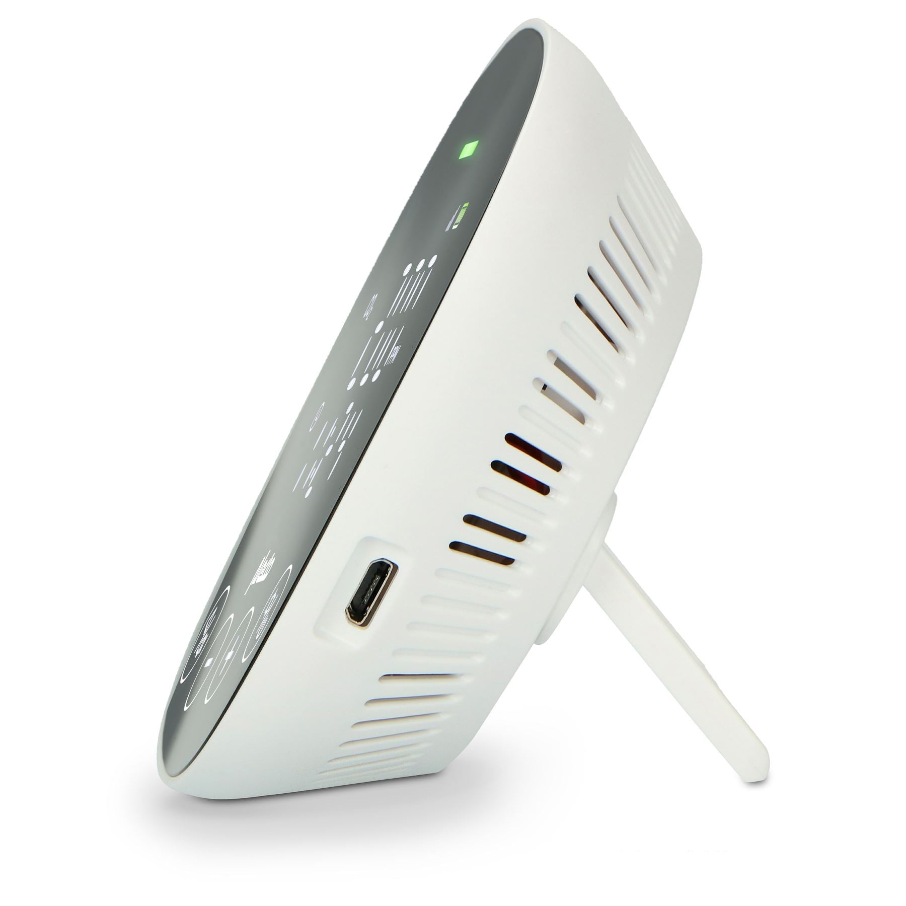 Alecto AQ30 LCD Air Quality Monitor Meter for CO2, Humidity with NDIR sensor | EN 61326-1:2013 ISO | White