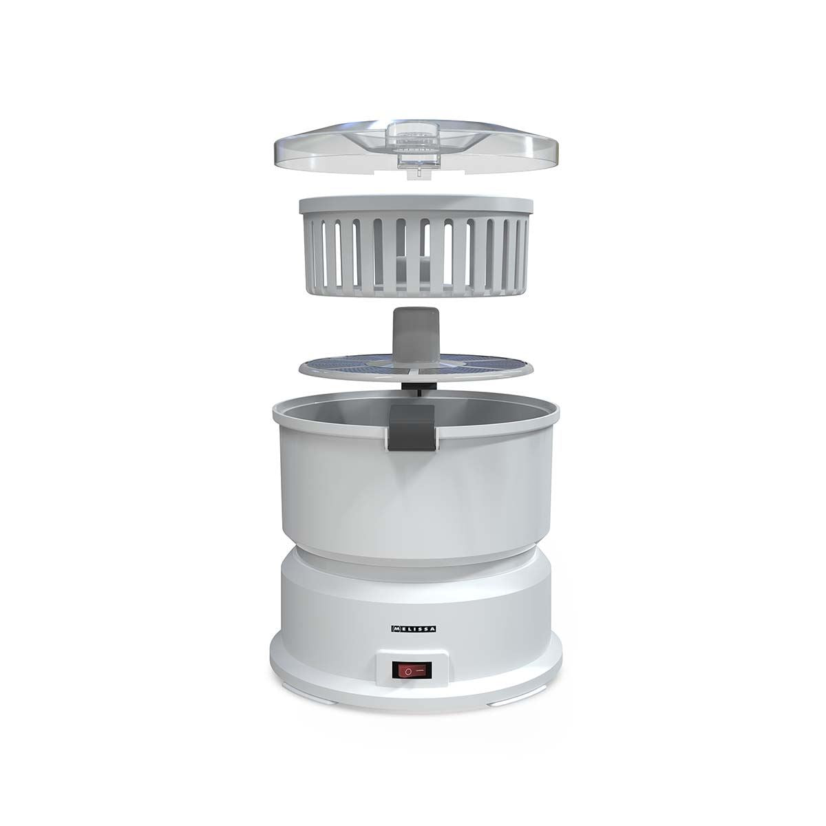 MELISSA 85W Electric Potato Peeler Machine 1KG Potato Rumbler Electric with Container for Peeling Potatoes and Spin Drier Salad/Vegetables to Remove Excess Water