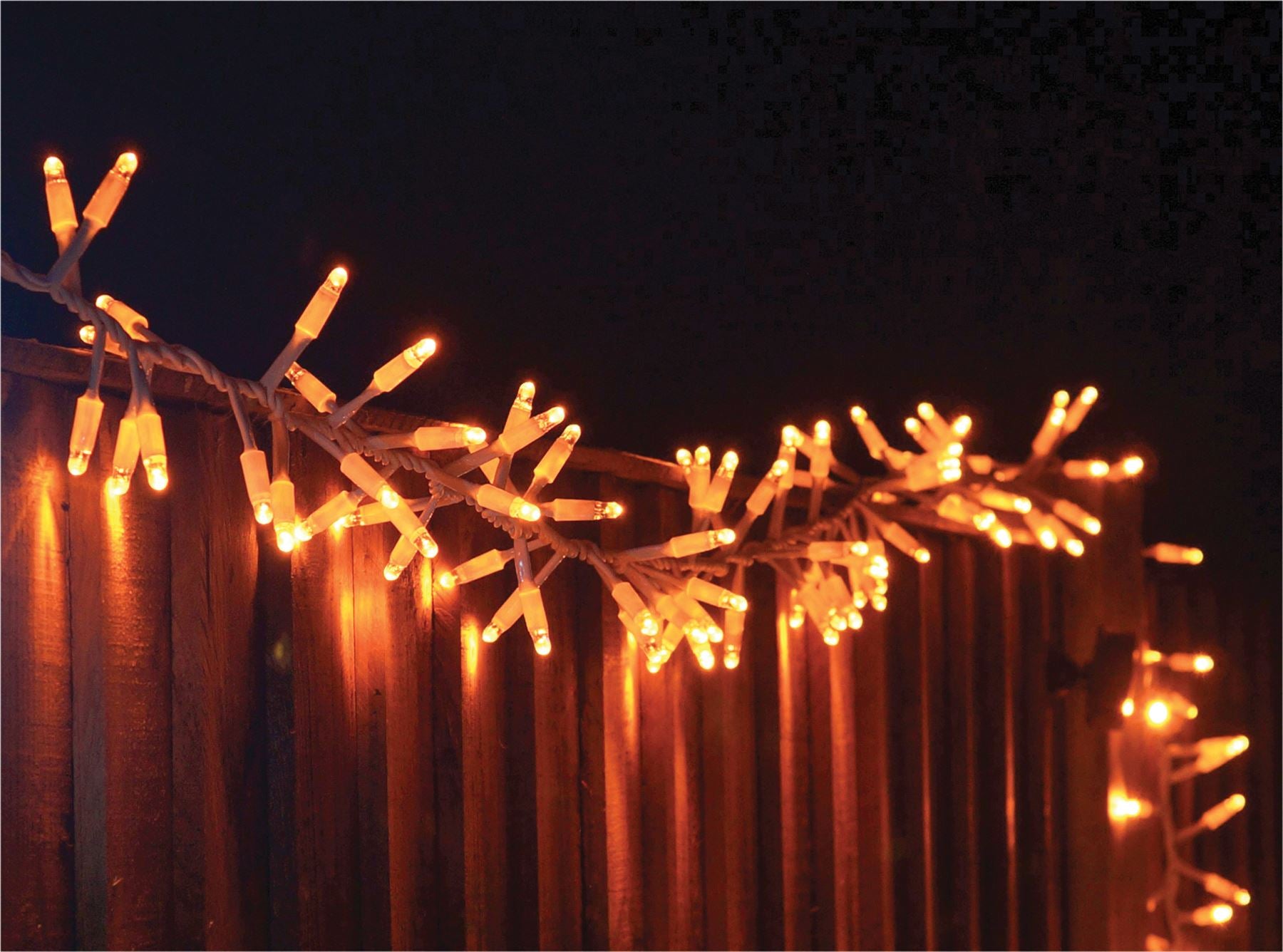 5m Easy-Connect Copper Gold Warm White 250 LED Cluster String Lights With Interconnectable White Rubber Cable