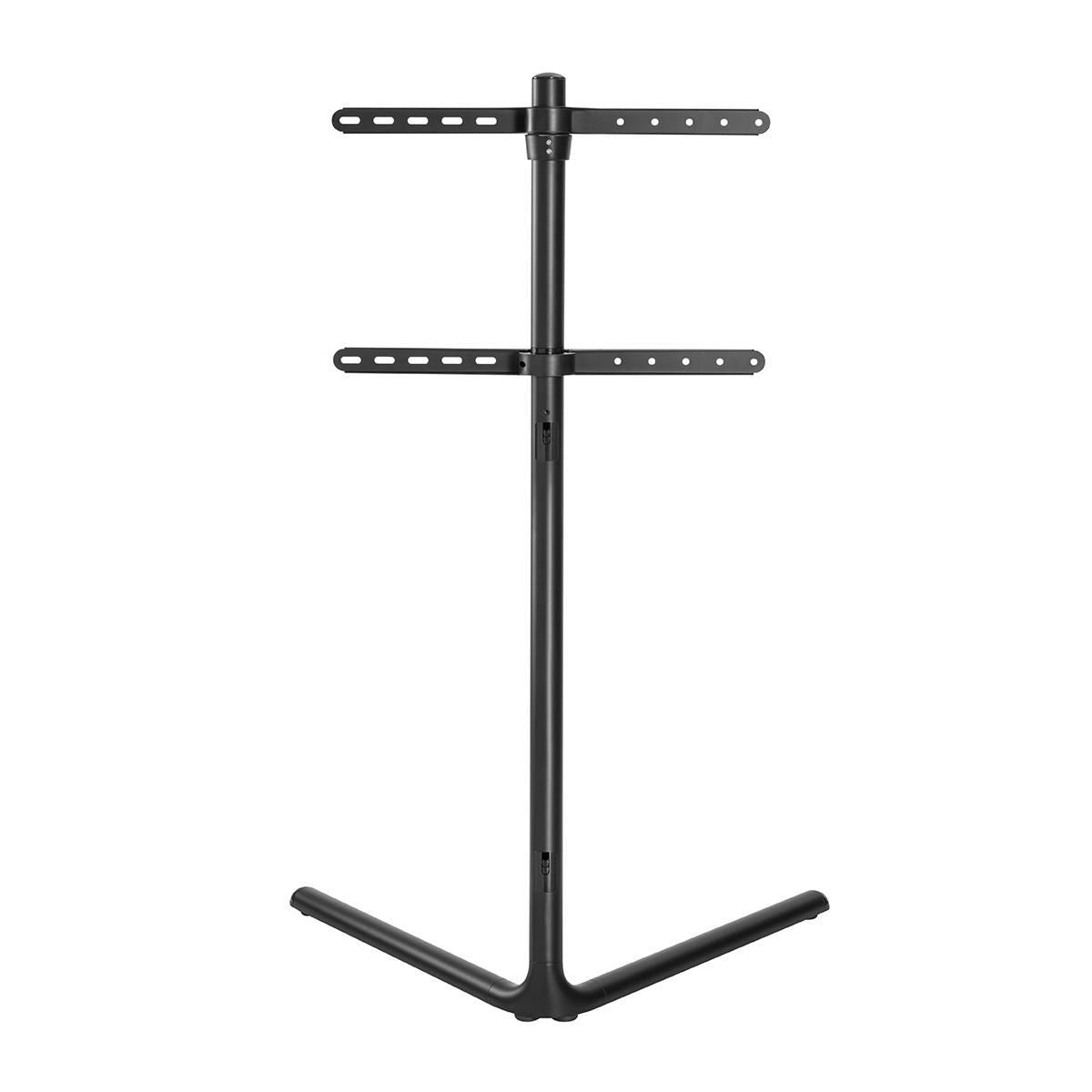 Nedis TV Floor Stand | 49 - 70 " | Maximum supported screen weight: 40 kg | V-shape Design | Anti-tip strap | Snap-lock | Aluminium / Steel | Black