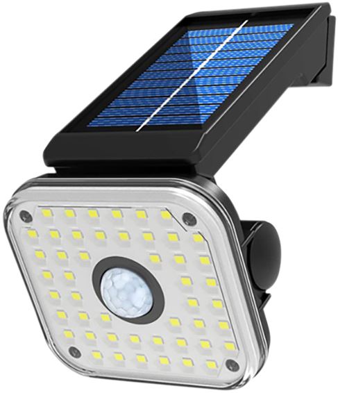 Solar Powered Security Light Outdoor PIR Motion Sensor with 3 Adjustable Modes IP65 Water Resistant for Garden
