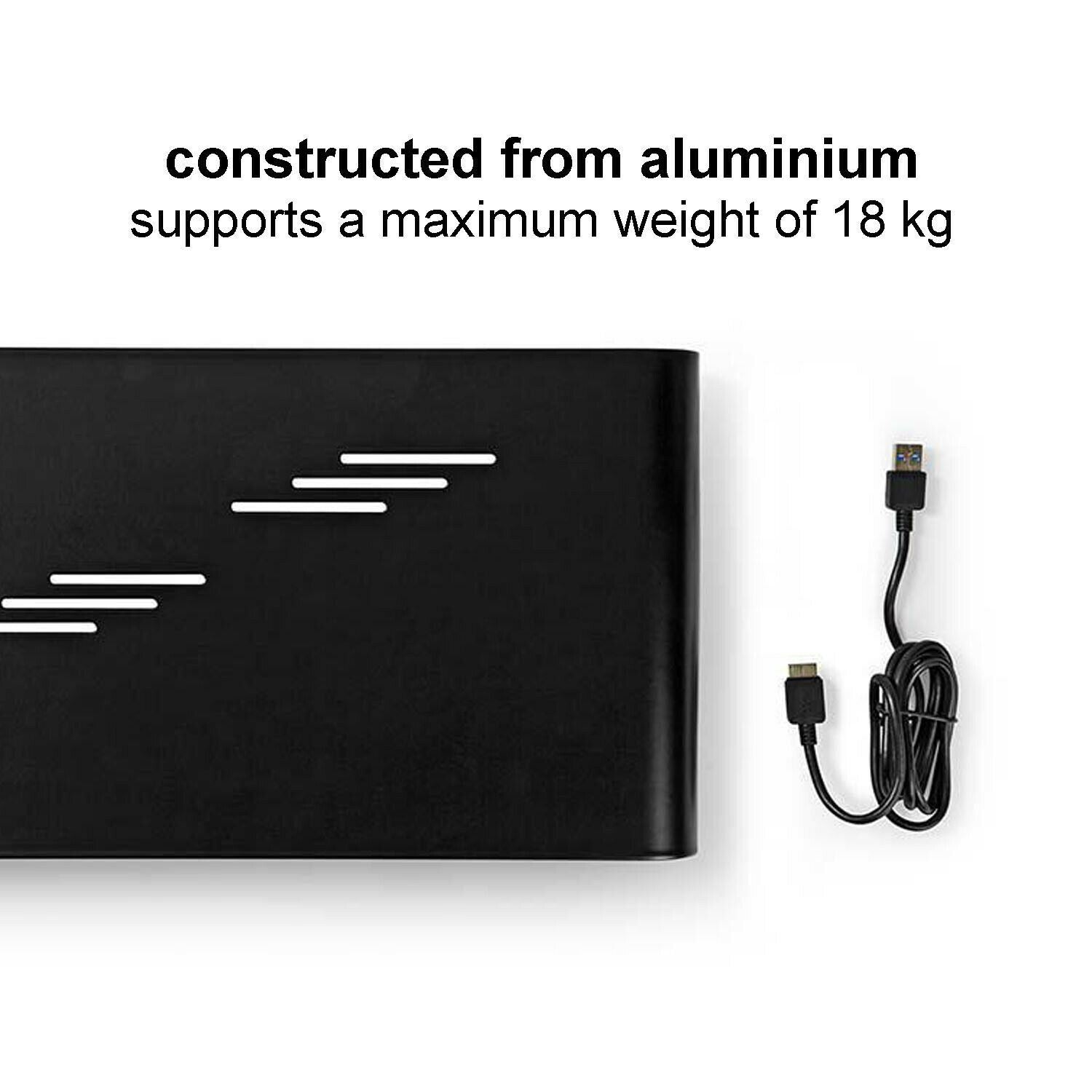 Nedis Monitor Stand | Ergonomics: Yes | Maximum carrying capacity: 18 kg | Universal | USB hub | Adjustable height: No