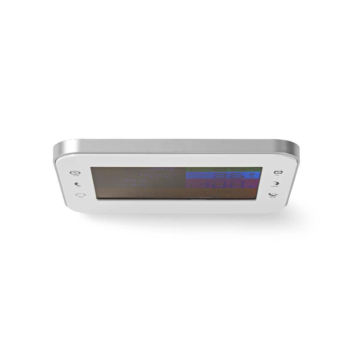 Nedis Weather Station | Indoor & Outdoor | Including wireless weather sensor | Weather forecast | Time display | Colour LCD Display | Alarm clock function