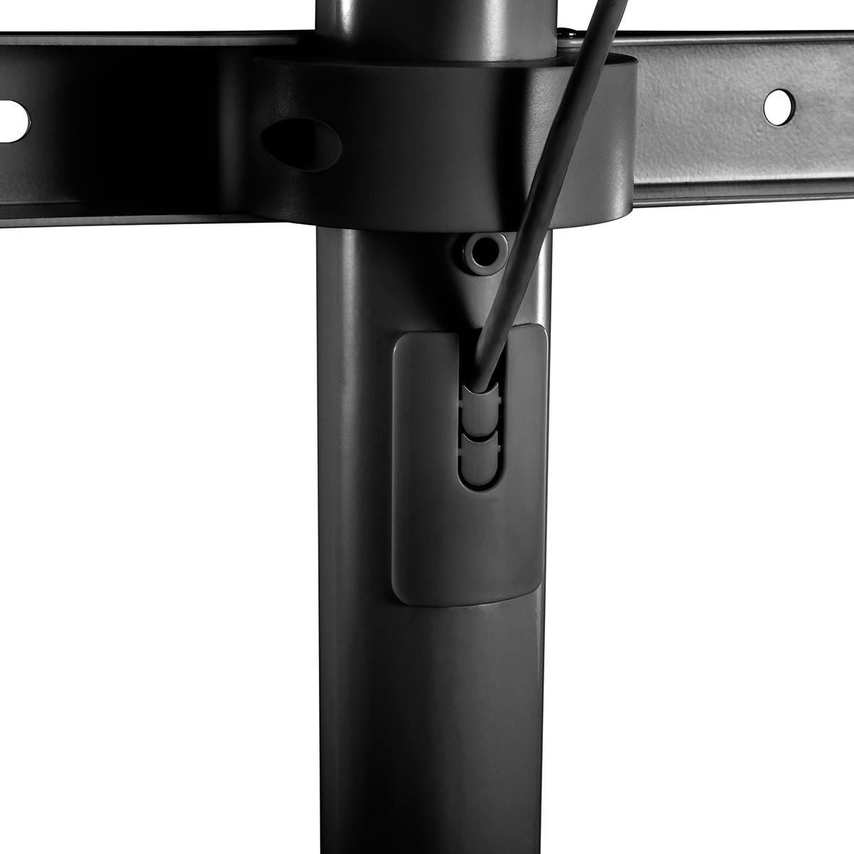 Nedis TV Floor Stand | 49 - 70 " | Maximum supported screen weight: 40 kg | V-shape Design | Anti-tip strap | Snap-lock | Aluminium / Steel | Black