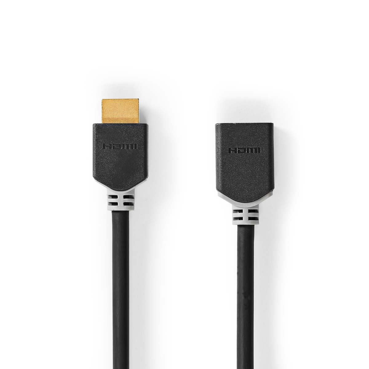 Nedis High Speed HDMI™ Cable with Ethernet | HDMI™ Connector | HDMI™ Output | 4K@60Hz | ARC | 18 Gbps | 3.00 m | Round | PVC | Anthracite | Box