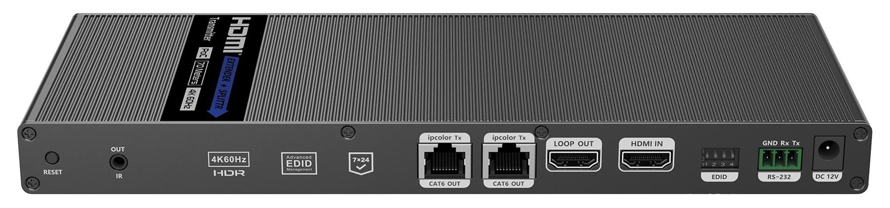 HDMI Distributor 3 Port HDMI Splitter 1x3 4K 60Hz HDMI Video Splitter 1 In 3 out