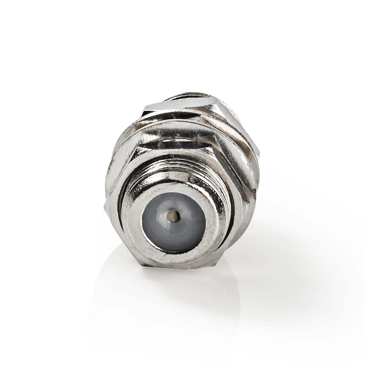 Nedis Satellite & Antenna Adapter | F Female | F Female | Nickel Plated | 75 Ohm | Straight | Metal | Silver | 1 pcs | Box