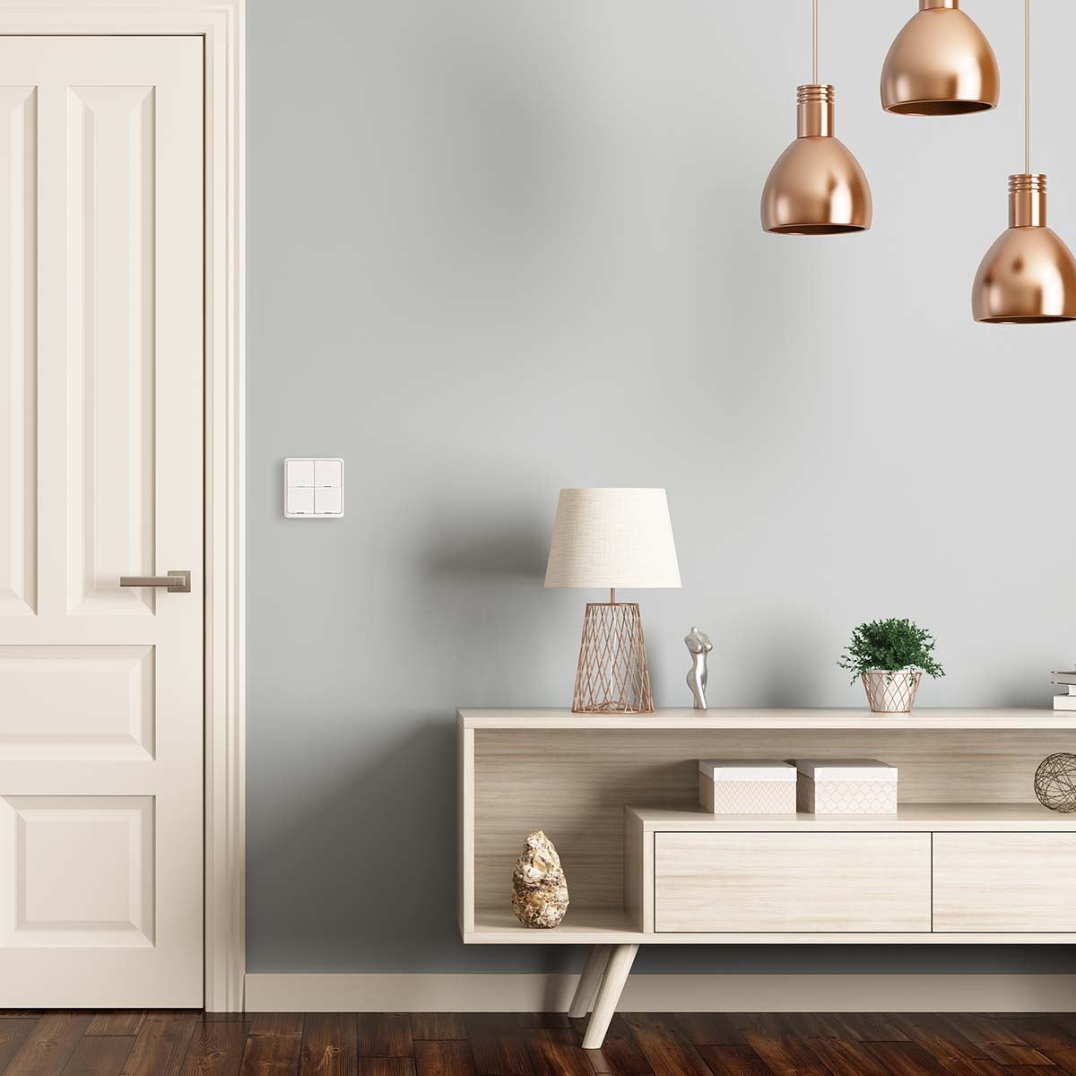 Nedis SmartLife Wall Switch | Wall Mount | Android™ / IOS | Plastic | White