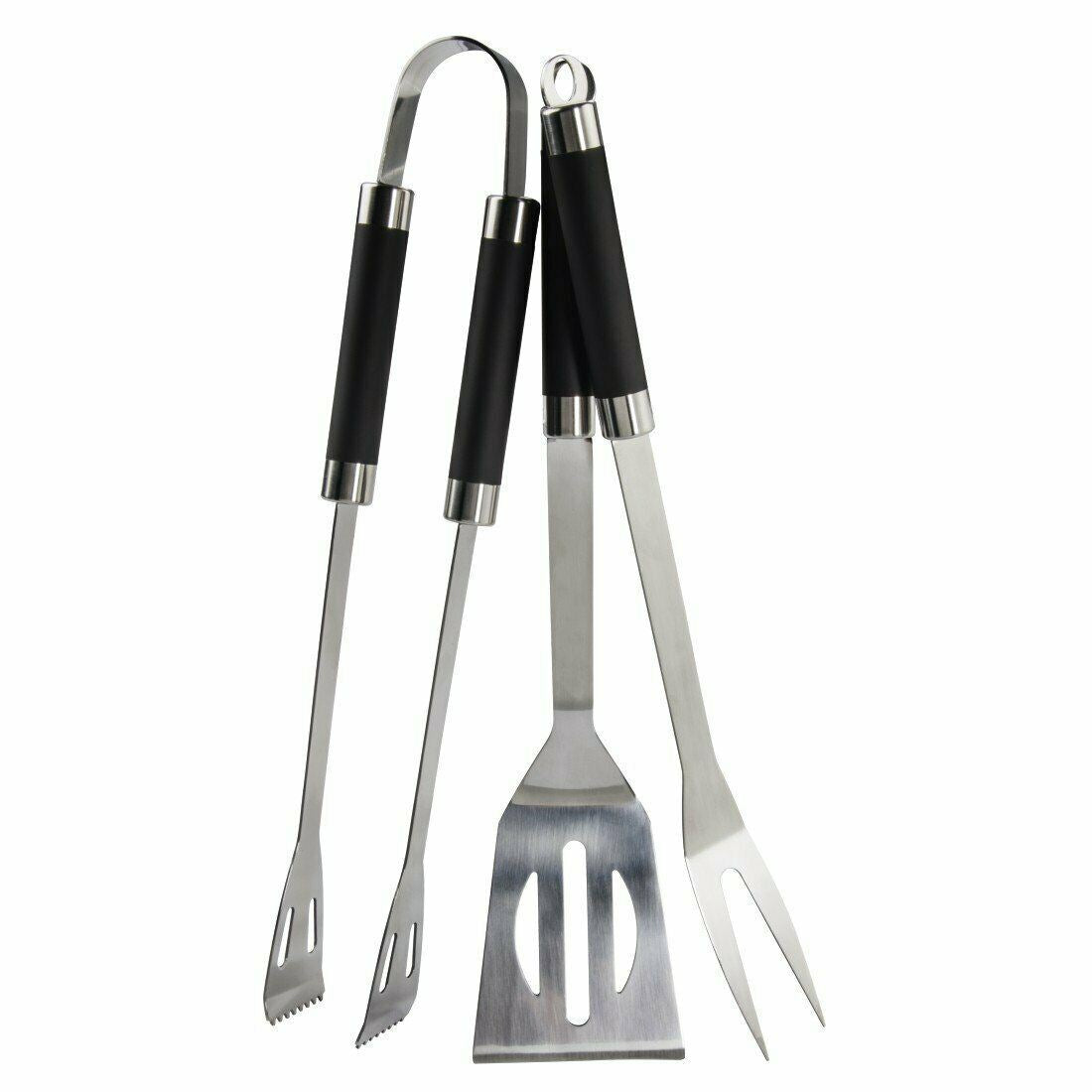 Xavax BBQ Tool Set, made of stainless steel, 3 pieces