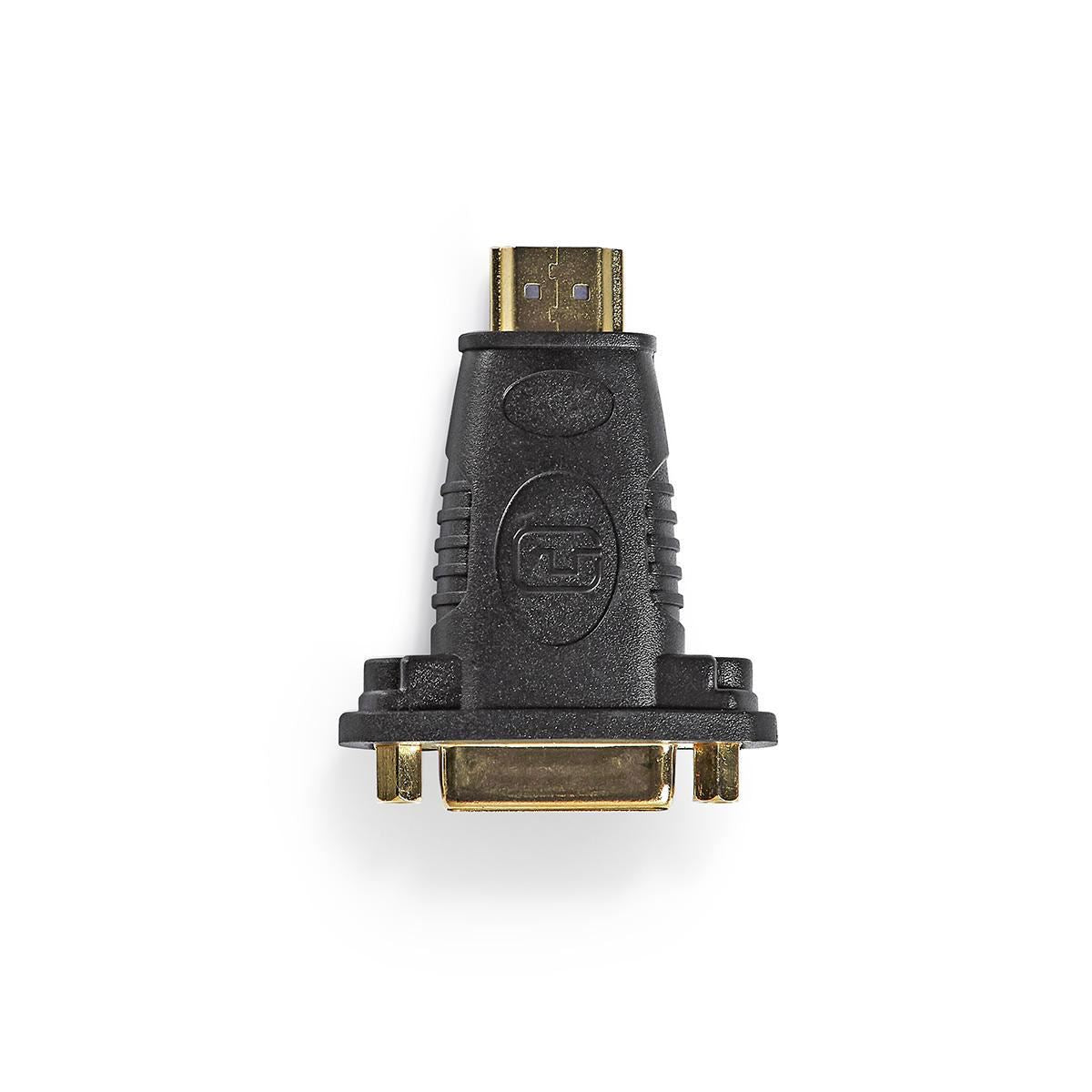 Nedis HDMI™ Adapter | HDMI™ Connector | DVI-D 24+1-Pin Female | Gold Plated | Straight | ABS | Black | 1 pcs | Box