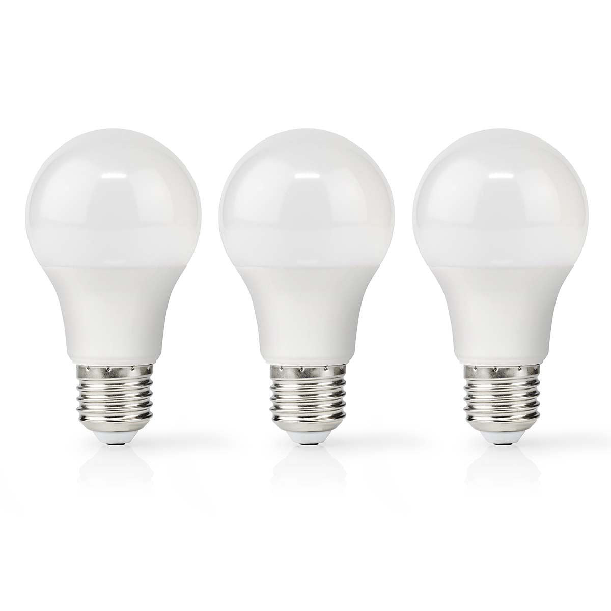 Nedis LED Bulb E27 | A60 | 11 W | 1055 lm | 2700 K | Warm White | Retro Style | Frosted | 3 pcs