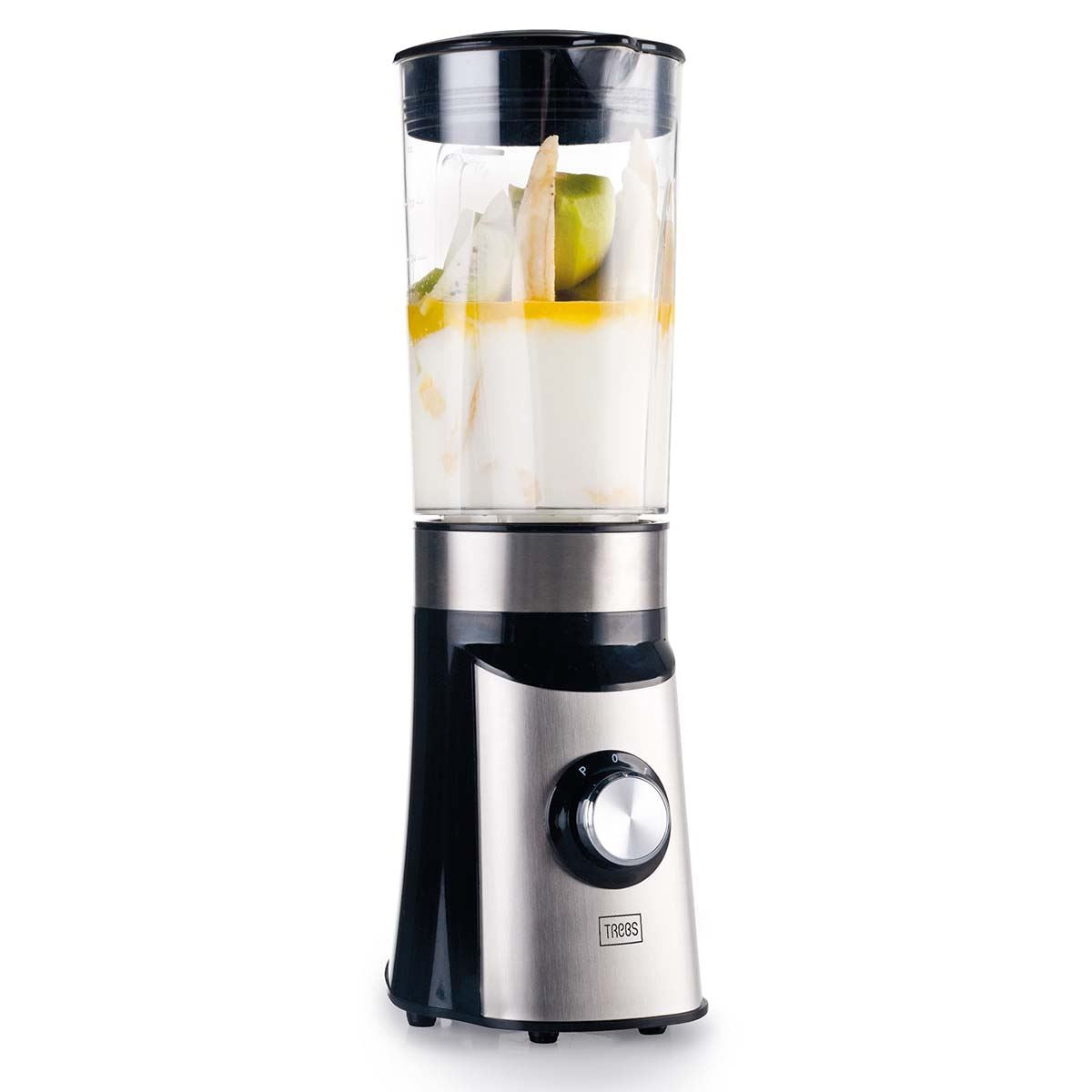 Trebs Smoothie-To-Go Personal Blender for Smoothies with Bottle, 350W Portable Smoothie Maker for Shakes, Frozen Fruits, and Vegetables - Black