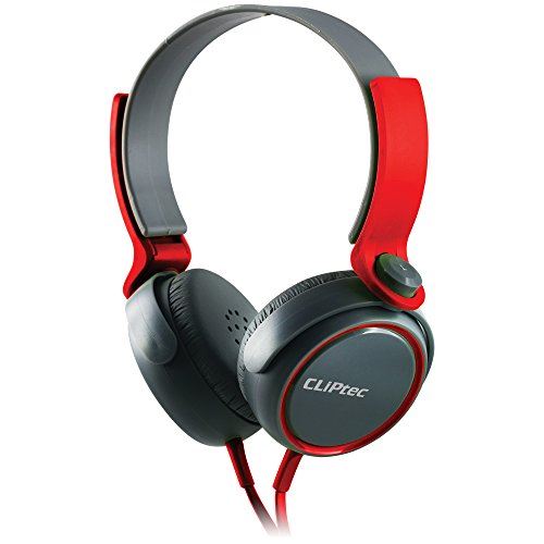 CLiPtec URBAN Dynamic Stereo Multimedia Headset with Microphone - Red