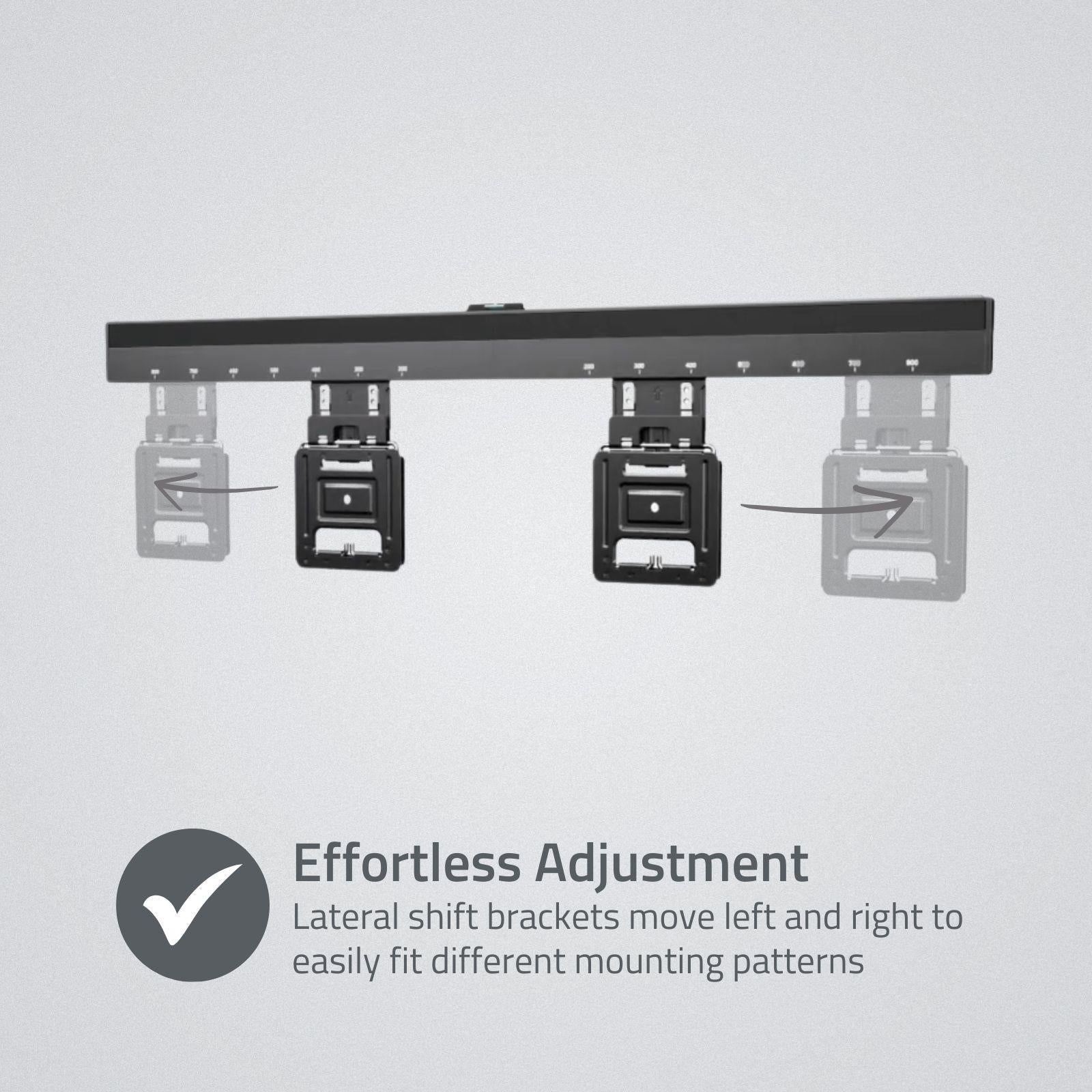 Nedis Fixed TV Wall Mount | 43 - 100 " | Maximum supported screen weight: 75 kg | Minimum wall distance: 9.50 mm | Steel | Black