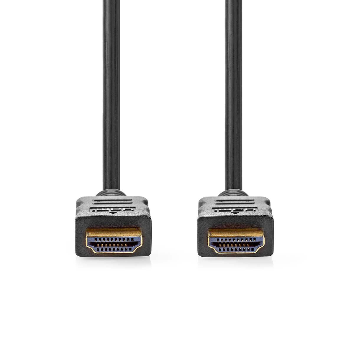 Nedis High Speed HDMI™ Cable with Ethernet | HDMI™ Connector | HDMI™ Connector | 4K@60Hz | ARC | 18 Gbps | 1.50 m | Round | PVC | Black | Label