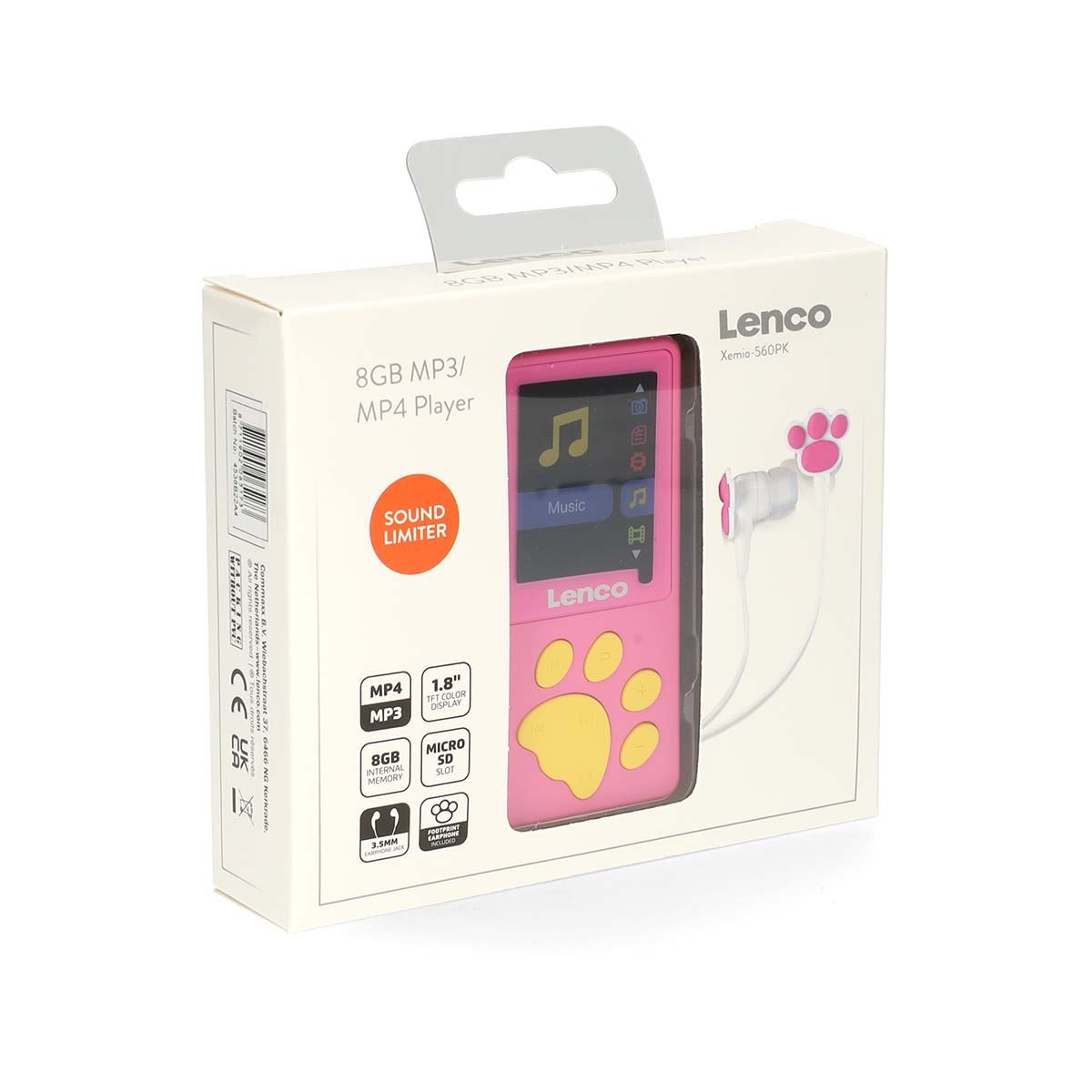 Lenco MP3/MP4 Player | 8GB | Pink