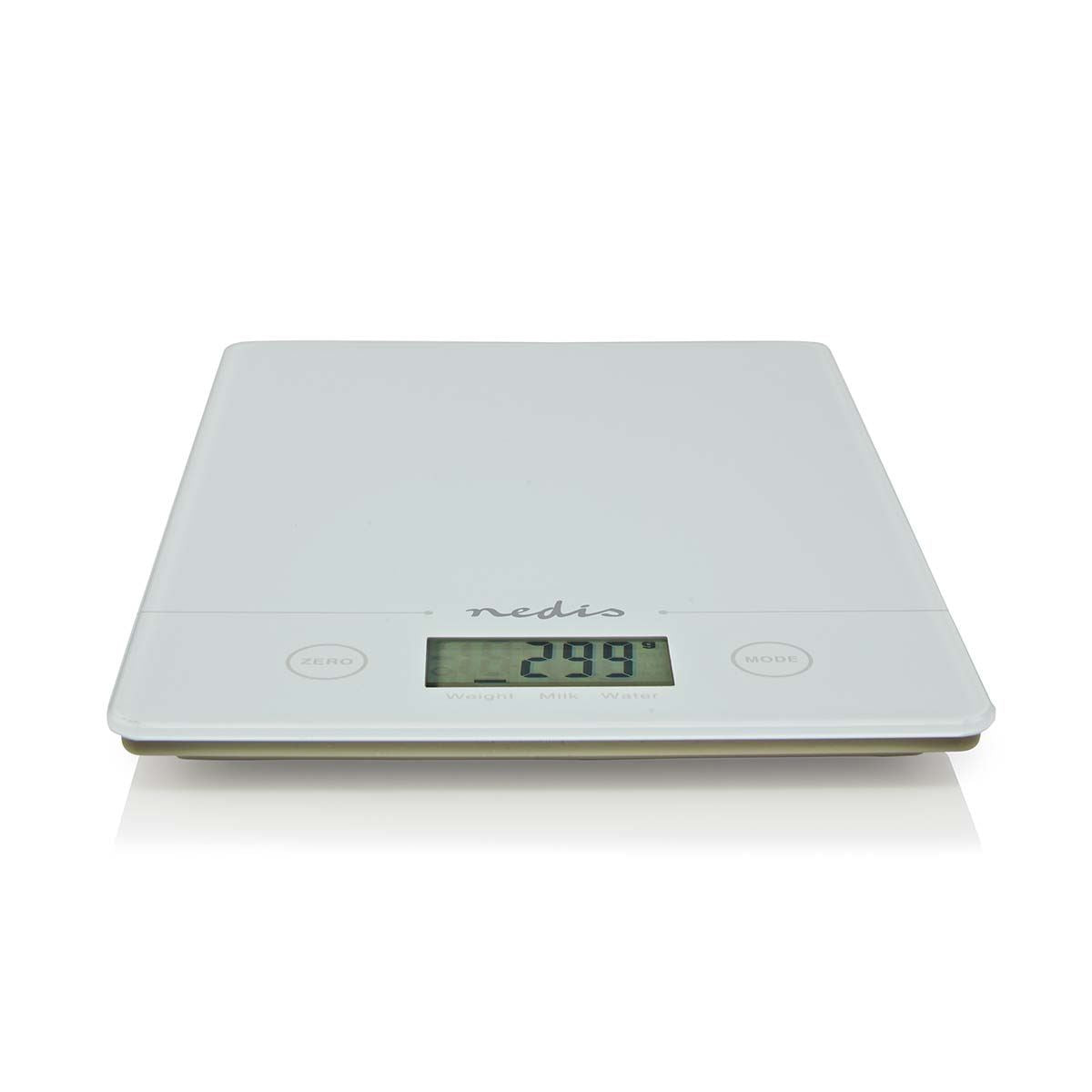 Nedis Kitchen Digital Food Scales LCD Electronic Weighing 5kg Cooking Baking Balance - White