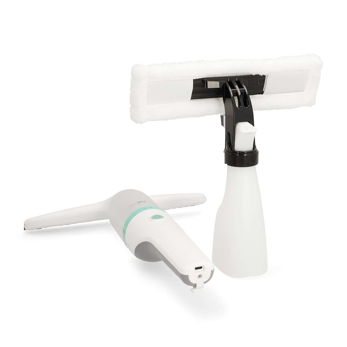 Nedis Window Vacuum Cleaner | 12 W | 1200 Pa | Capacity dirty water tank: 60 ml | Removable dirty water tank | Green / White