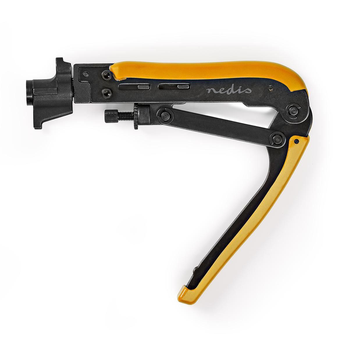 Nedis Antenna Cable Installation Tool | Crimp Plier Tool | Black / Yellow | ABS / Steel