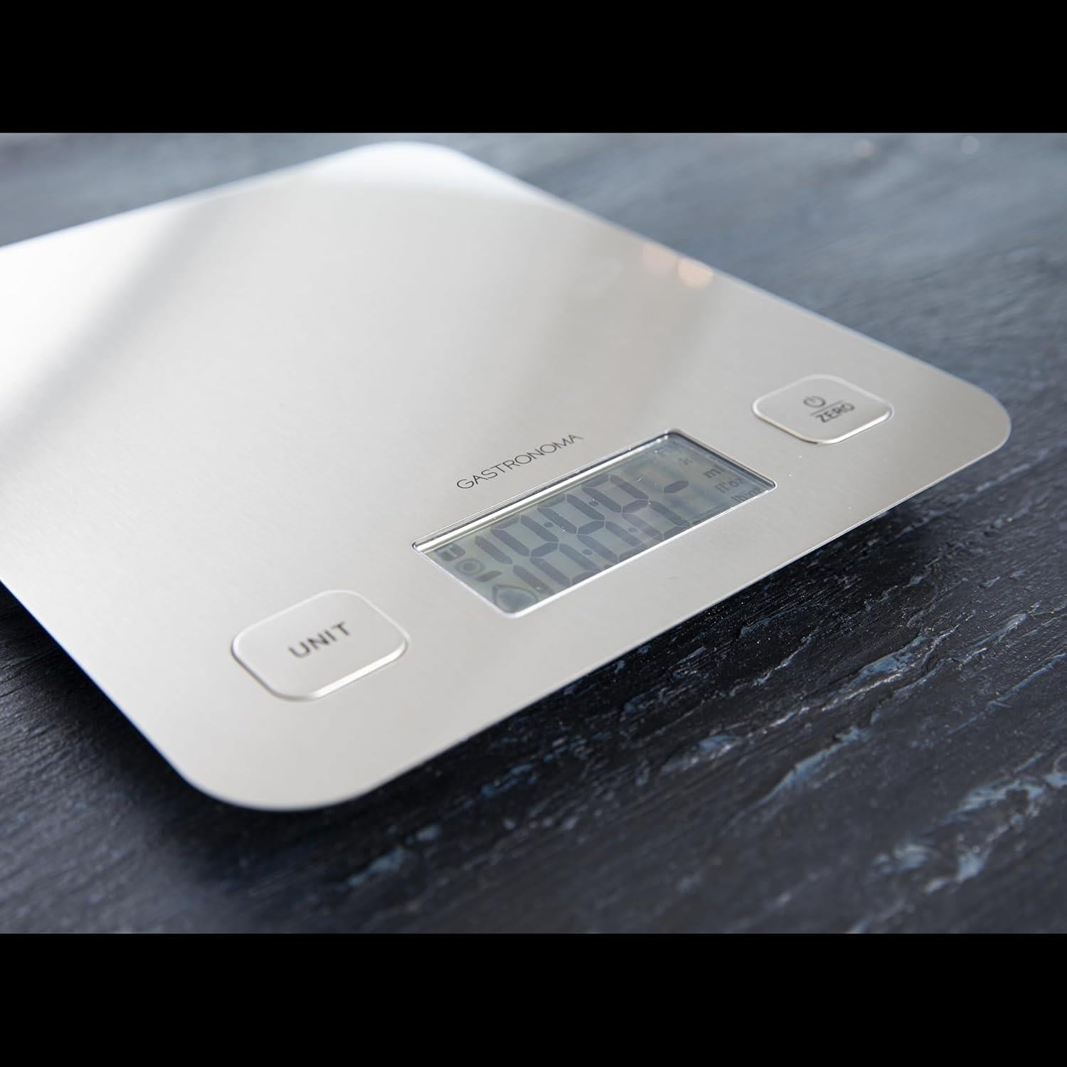 Gastronoma 5kg Digital Kitchen Scales Electronic LCD Cooking Weighing Food Stainless Steel