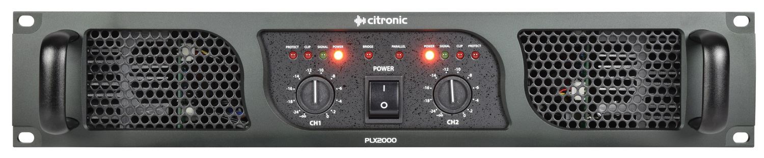 Citronic PLX2000 2U Rack Mount Power Amplifier, 2 x 700W @ 4 Ohms