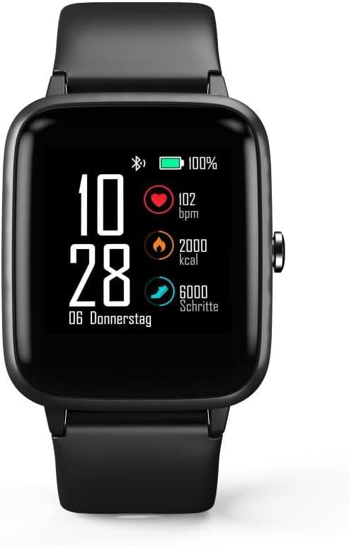 Hama "Fit Watch 5910" Smartwatch, GPS, Waterproof, Heart Rate, Calories, Black
