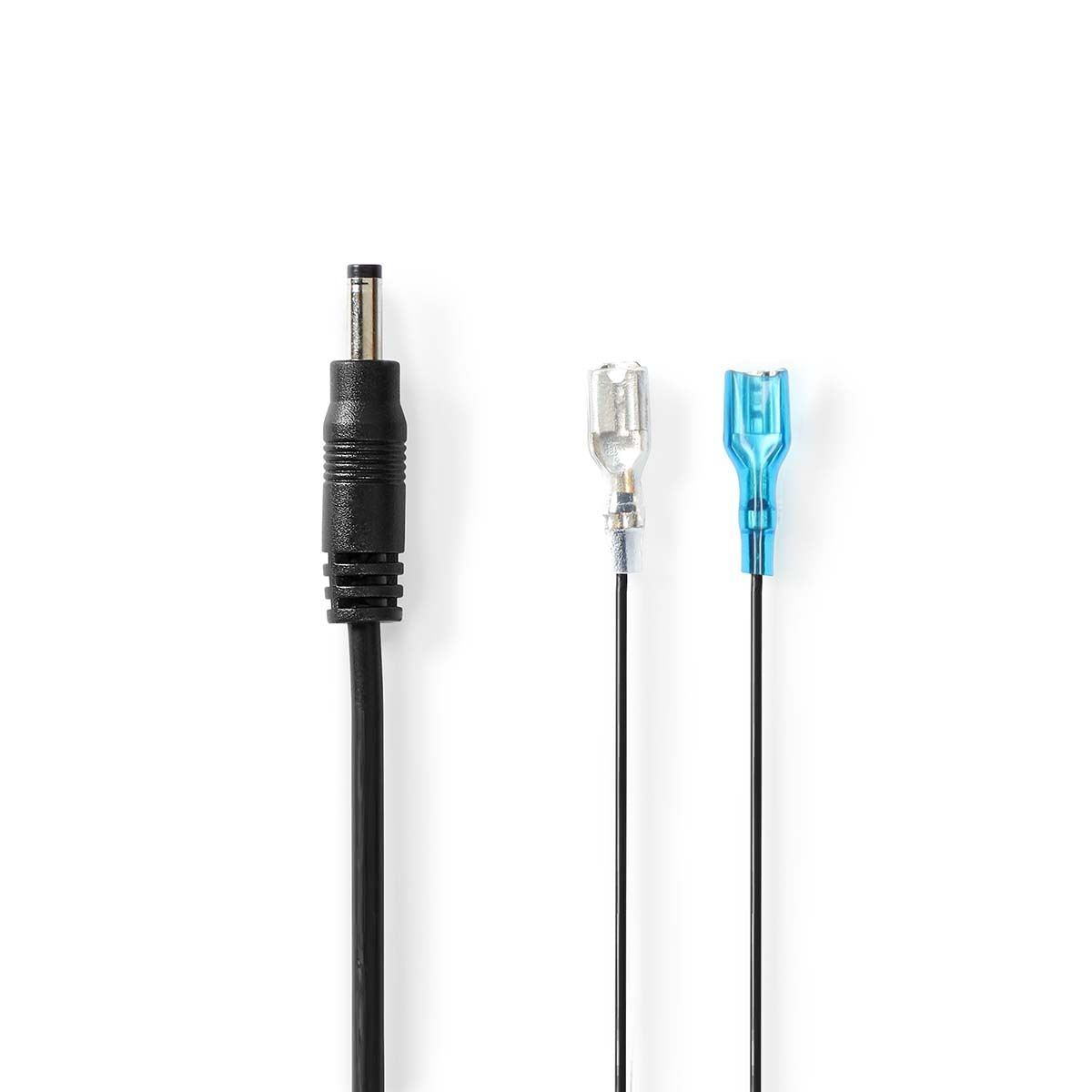 Nedis Power Cable | DC Female | F1 | Straight | Straight | Copper | 2.00 m | Round | PVC | Black | Gift Box with Euro Lock