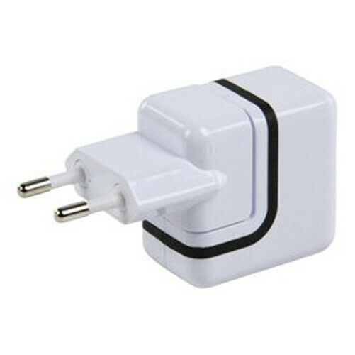 Ex-Pro Travel USB Charger 2.1 A | Number of outputs: 1 | UK USA EU Adapters | 2 x USB-A | White