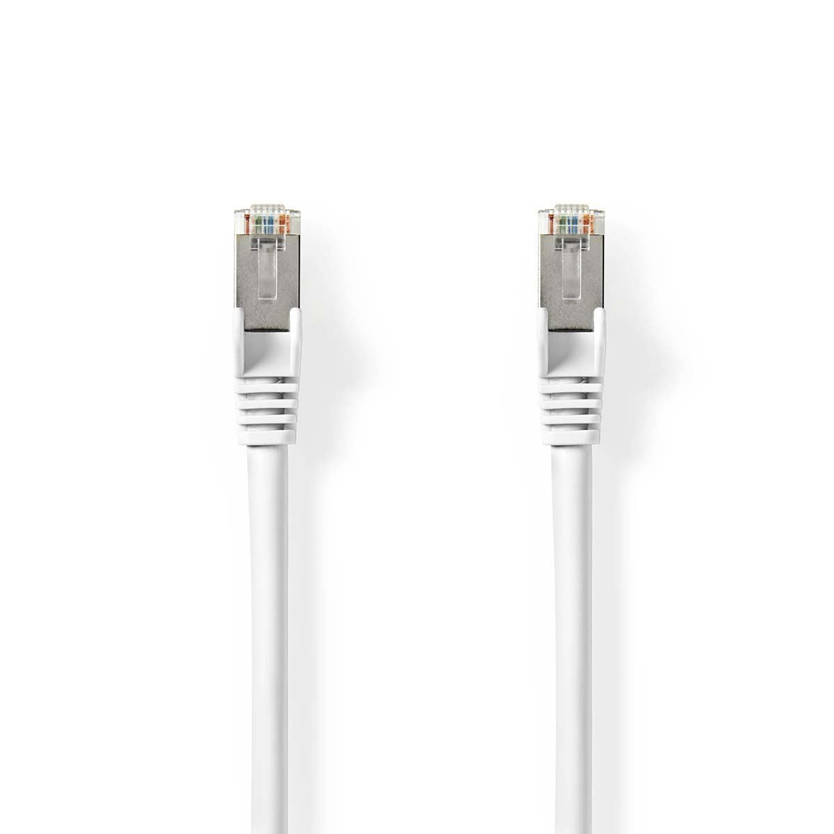 Nedis Cat 8.1 Network Cable | S/FTP | RJ45 Male | RJ45 Male | 0.25 m | Round | LSZH | White | Envelope