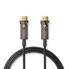 Nedis Active Optical Ultra High Speed HDMI™ Cable with Ethernet | HDMI™ Connector | HDMI™ Connector | 8K@60Hz | 48 Gbps | 50.0 m | Round | PVC | Black | Gift Box