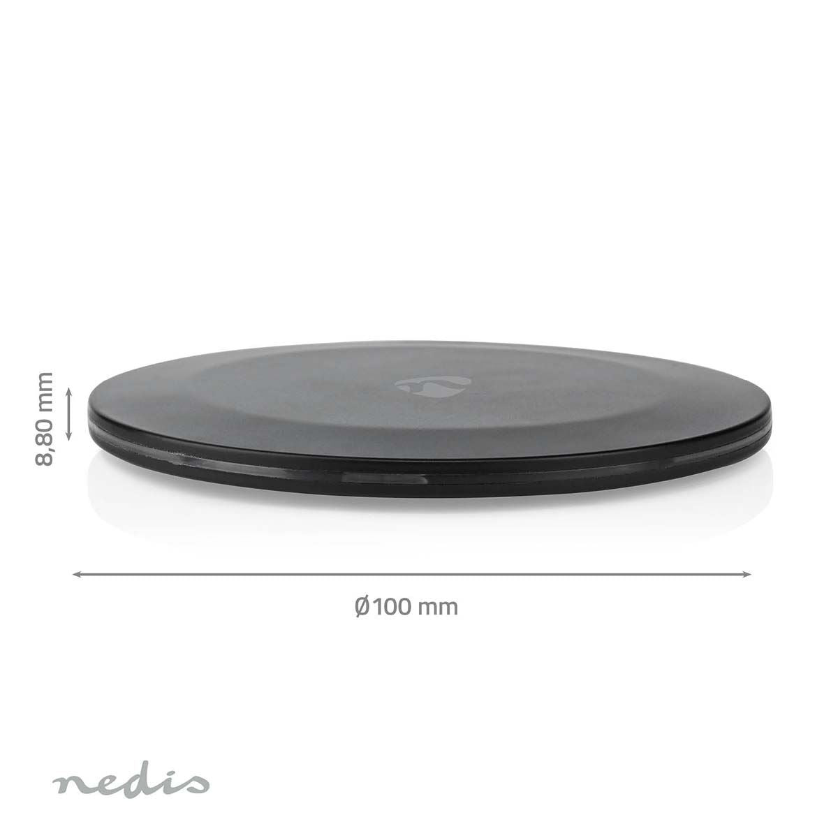 Nedis Wireless Charger | 5 / 7.5 / 10 / 15 W | 2 A | LED-indicator in use | Including cable | USB Type-A | 1.00 m