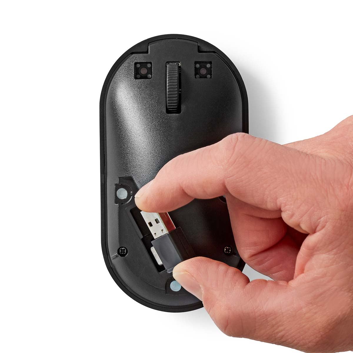 Nedis Mouse | Wireless | Silent mouse | 1200 dpi | Number of buttons: 3 | Both Handed