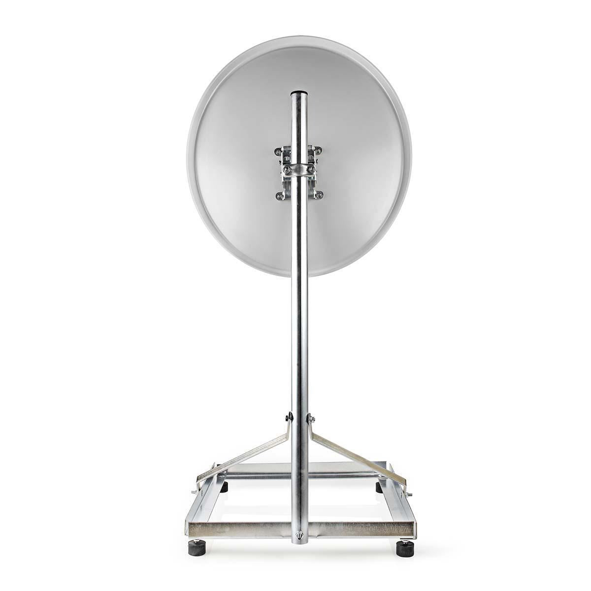 Nedis Satellite Balcony Stand | Mast length: 1.00 m | Maximum dish size: 90.0 cm | Bottom plate size: 1 x 50 x 50 cm | Steel | Silver