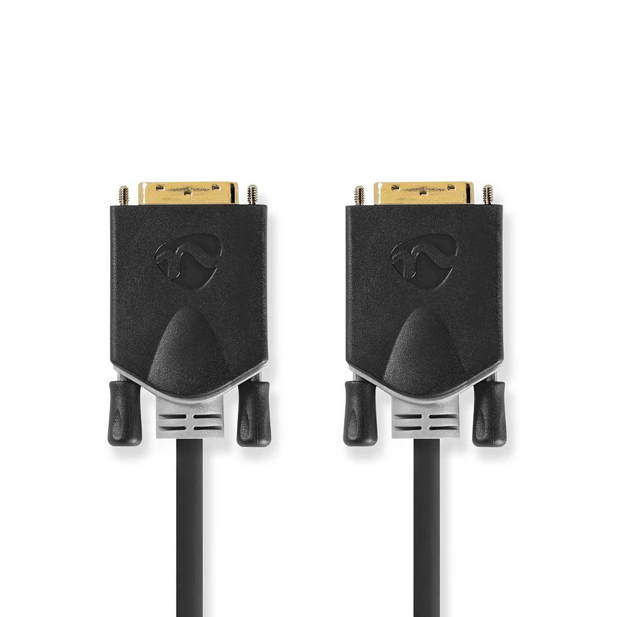 Nedis DVI Cable | DVI-D 24+1-Pin Male | DVI-D 24+1-Pin Male | 2560x1600 | Gold Plated | 3.00 m | Straight | PVC | Anthracite | Box