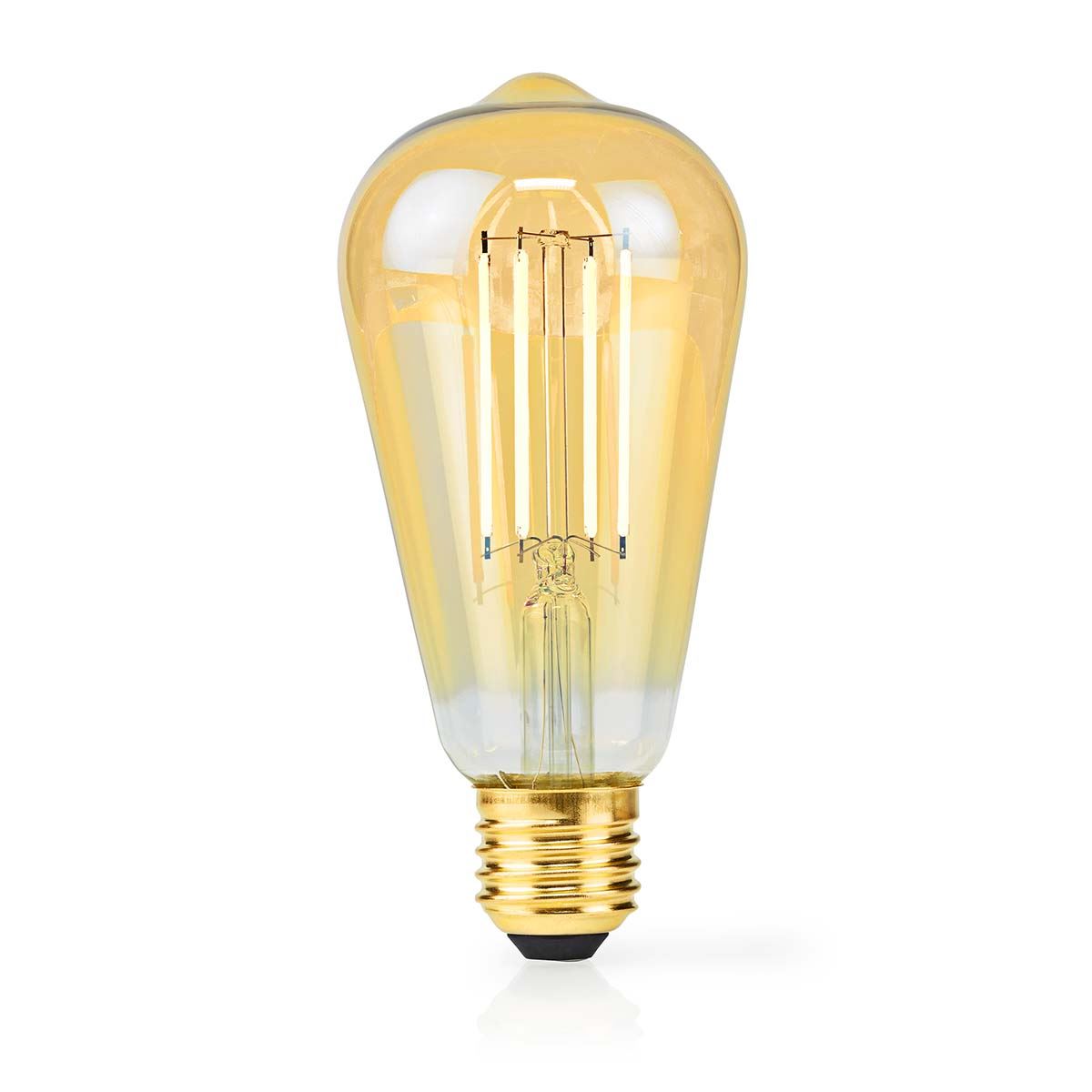 Nedis LED Filament Bulb E27 | ST64 | 4.9 W | 470 lm | 2100 K | Dimmable | Extra Warm White | Retro Style | 1 pcs