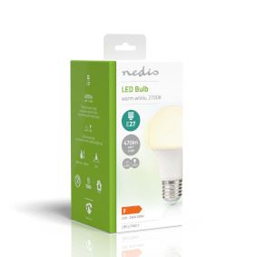 Nedis LED Bulb E27 | A60 | 4.9 W | 470 lm | 2700 K | Warm White | Retro Style | Frosted | 1 pcs