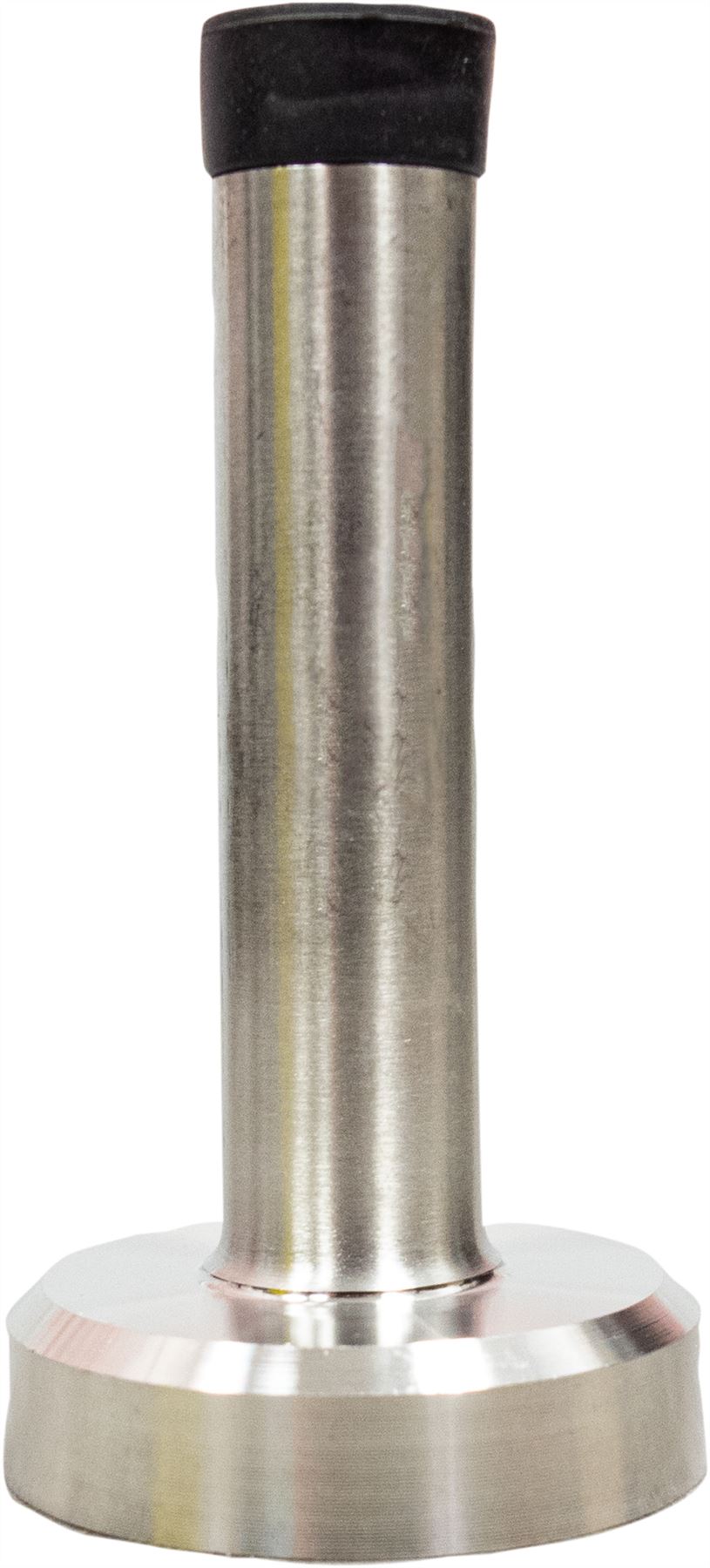 2 Pack 95mm Door Stops Wall Mounted Quality Satin Stainless Steenl with Rubber Stops