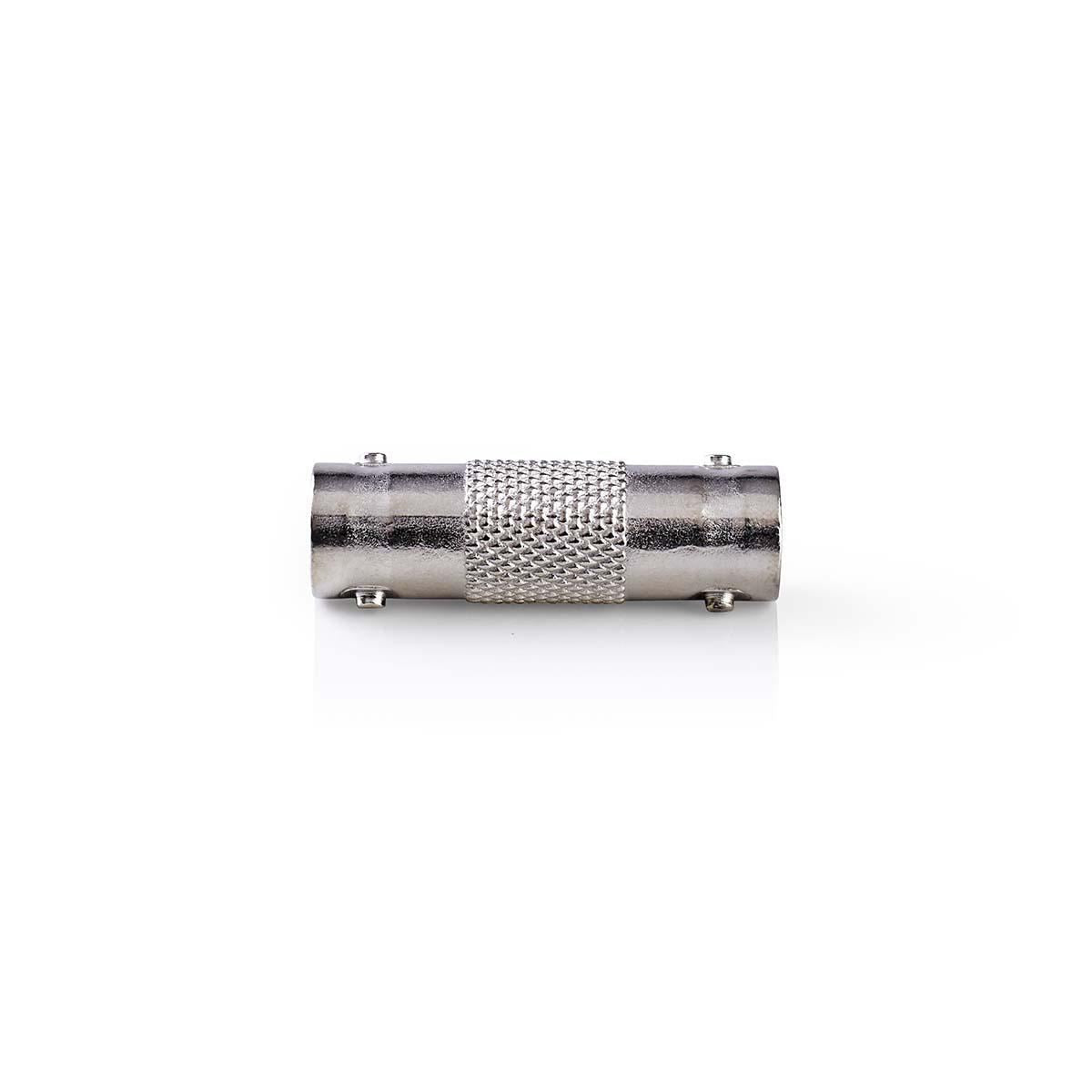 Nedis BNC Adapter | BNC Female | BNC Female | Nickel Plated | 50 Ohm | Straight | Metal | Silver | 10 pcs | Envelope