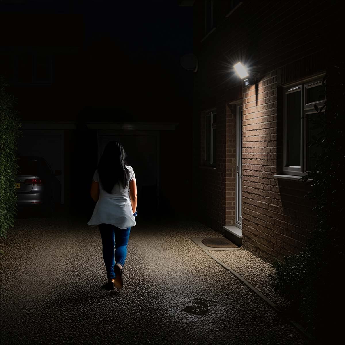 Nedis Smartlife Outdoor Light | Motion Sensor | 1620 lm | Wi-Fi | 20 W | Warm to Cool White | 3000 - 6500 K | Aluminium | Android™ / IOS