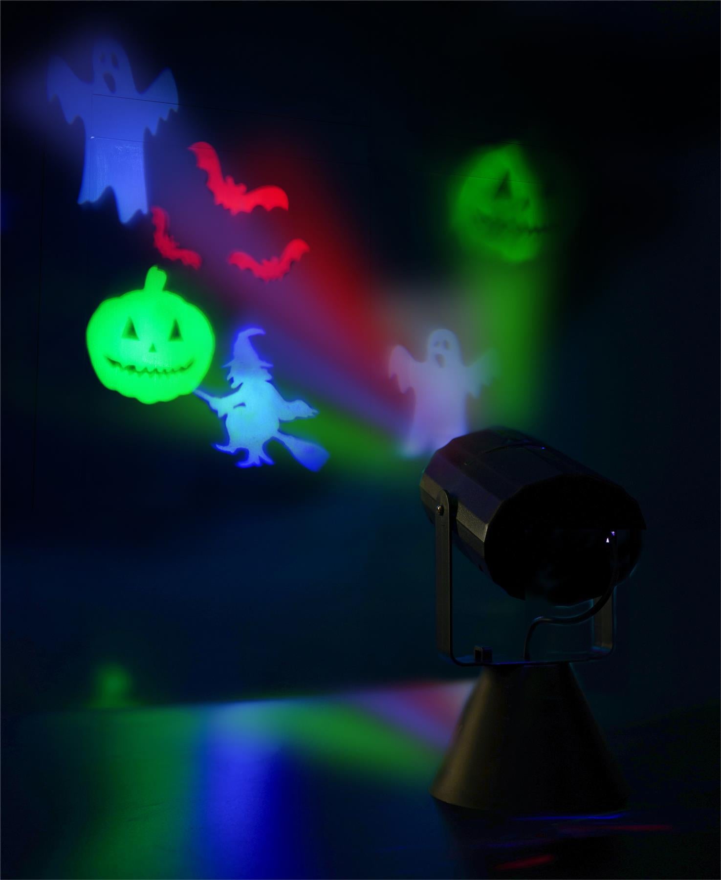 Christmas LED Projector Light with 4 Festive Slides Battery Operated