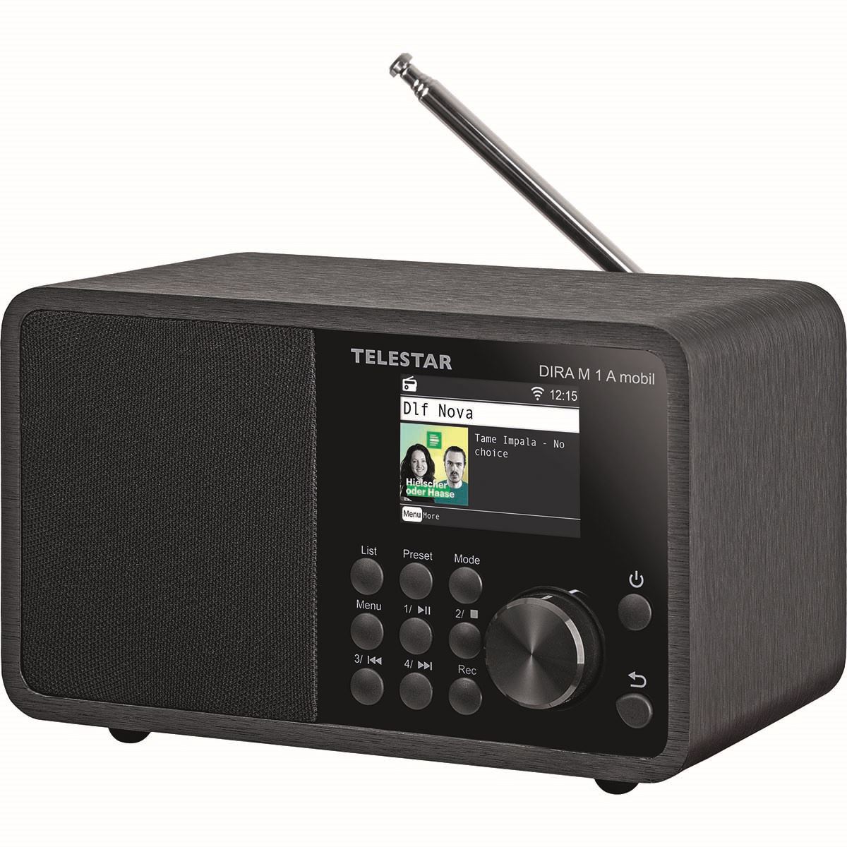 Telestar DIRA M 1 A Mobile EWF Battery-operated Mono Multifunction Radio DAB+ / FM / Internet / Bluetooth Black